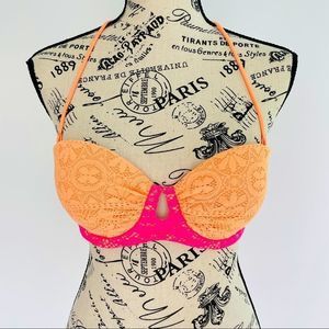 Victoria’s Secret Halter Crochet Bikini Swim Top